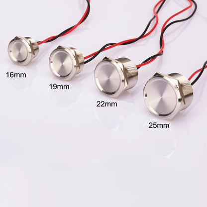 IP68 Stainless Steel Piezo Momentary Push Button Switch