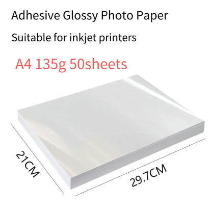 Adhesive Glossy Photo Paper