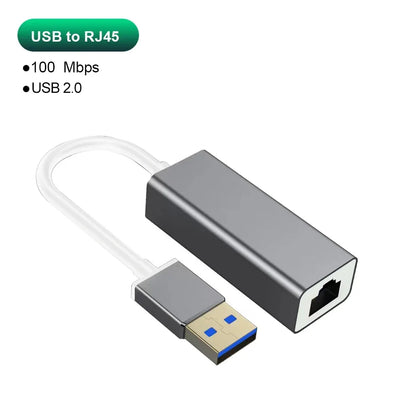 USB Type-C Gigabit LAN Adapter for MacBook, Windows & Android