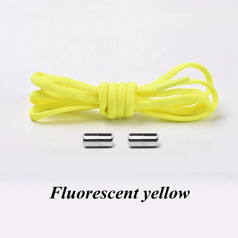 Elastic No-Tie Shoelaces with Metal Lock