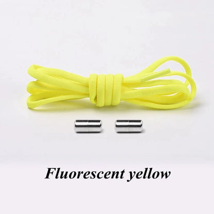 Elastic No-Tie Shoelaces with Metal Lock