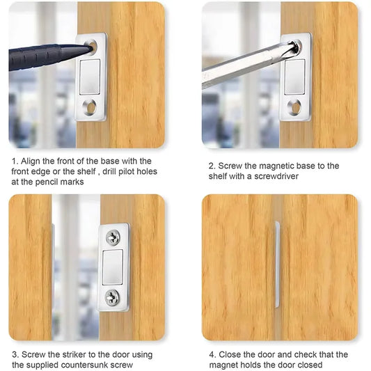 Ultra Thin Magnetic Cabinet Door Catch