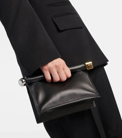 Luxury Fold-Over Chain Clutch Bag