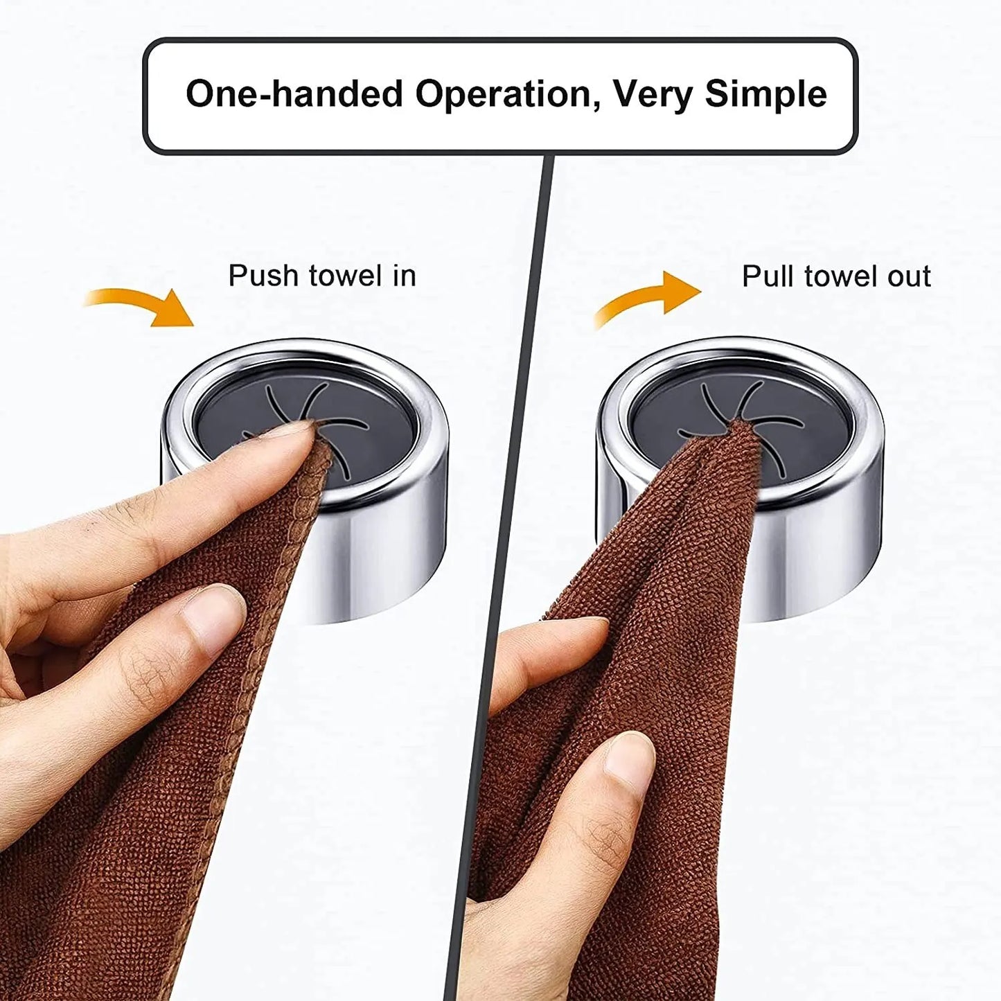 Self-Adhesive Dishcloth & Towel Holder Clips