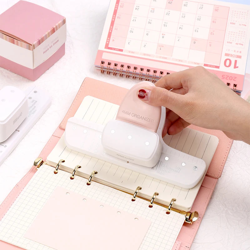 3-Hole Circular Paper Punch for DIY Planners & Notebooks