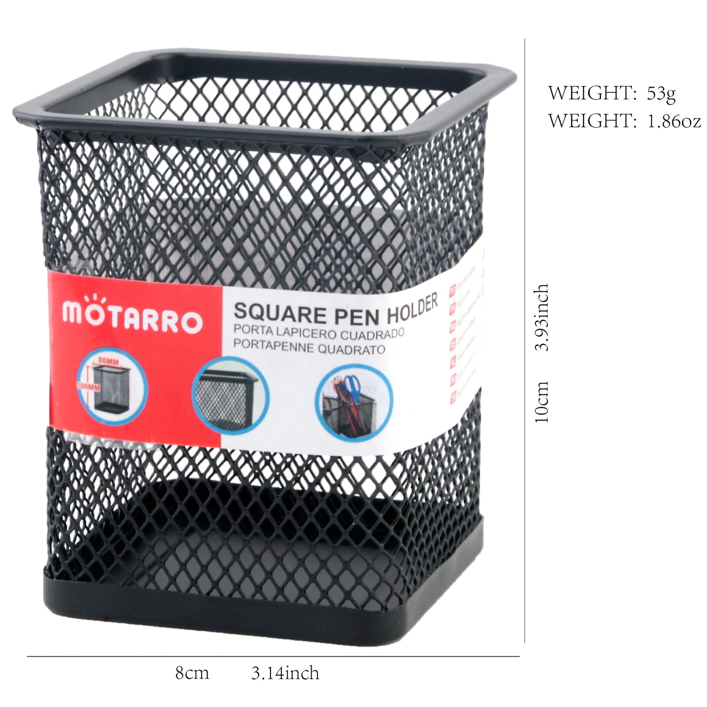 Metal Mesh Pencil Holder