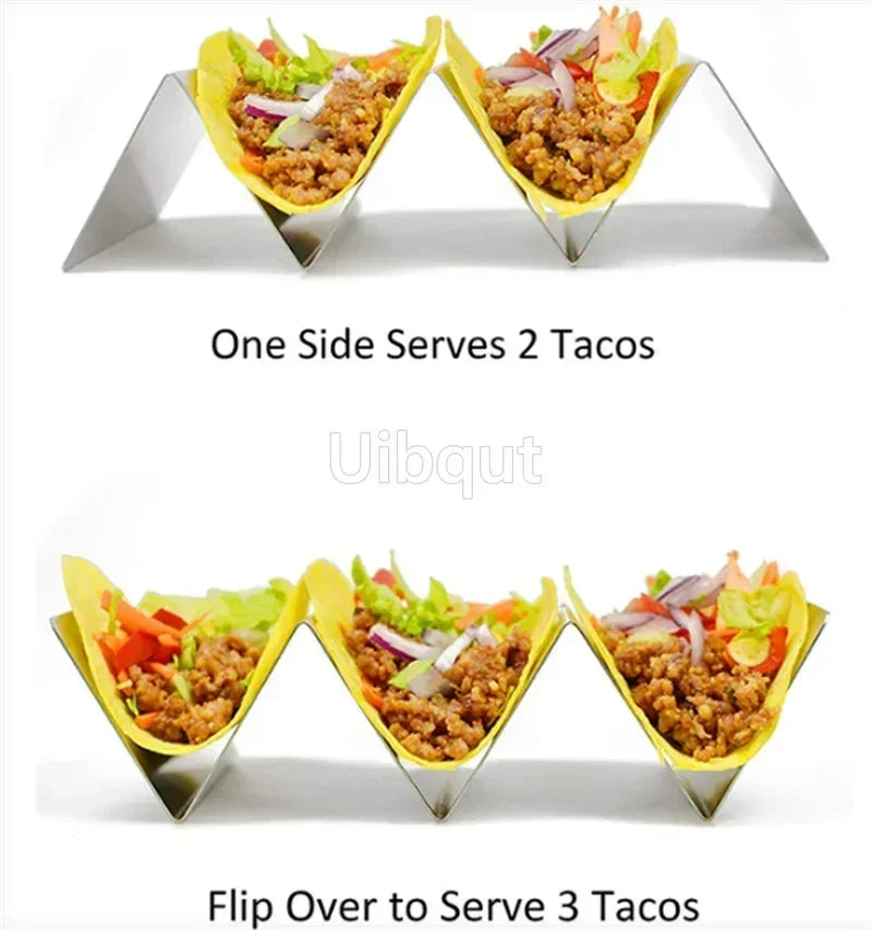 Stainless Steel Taco & Food Serving Rack
