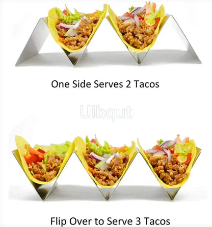 Stainless Steel Taco & Food Serving Rack