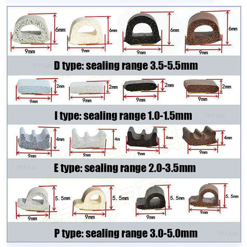 Self-Adhesive EPDM Door & Window Weather Seal Strip