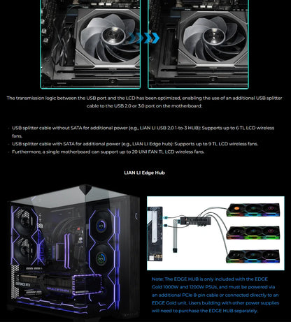 UNI FAN TL140 Wireless RGB Fan