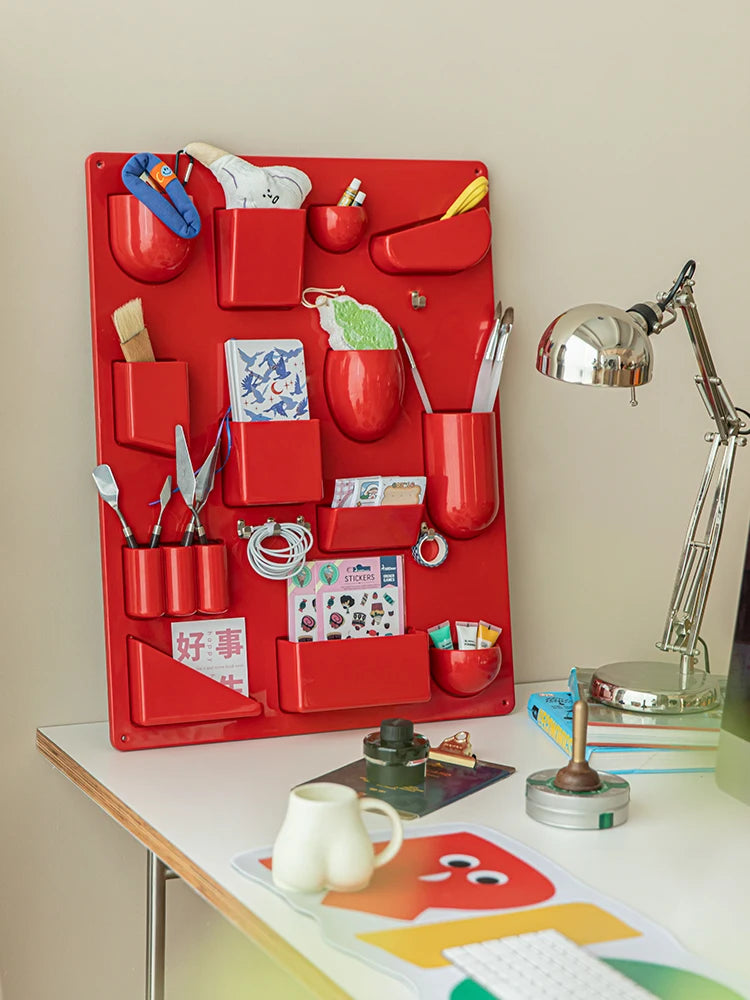 Wall-Mounted Modular Storage Organiser Board