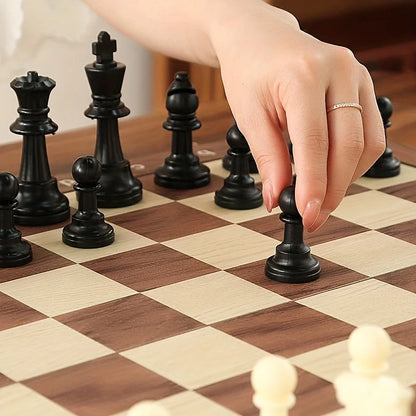 Magnetic Folding Wooden Chess Set