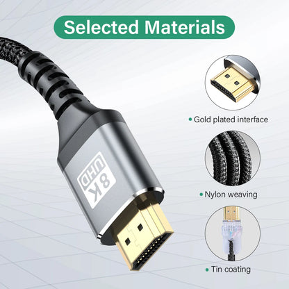 Ultra High-Speed HDMI 2.1 Cable – 8K 60Hz & 4K 120Hz