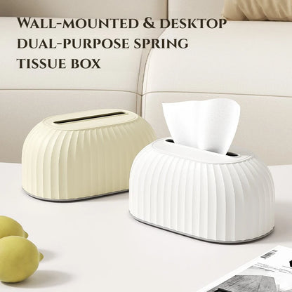 Scandinavian Tissue Box with Storage Drawer
