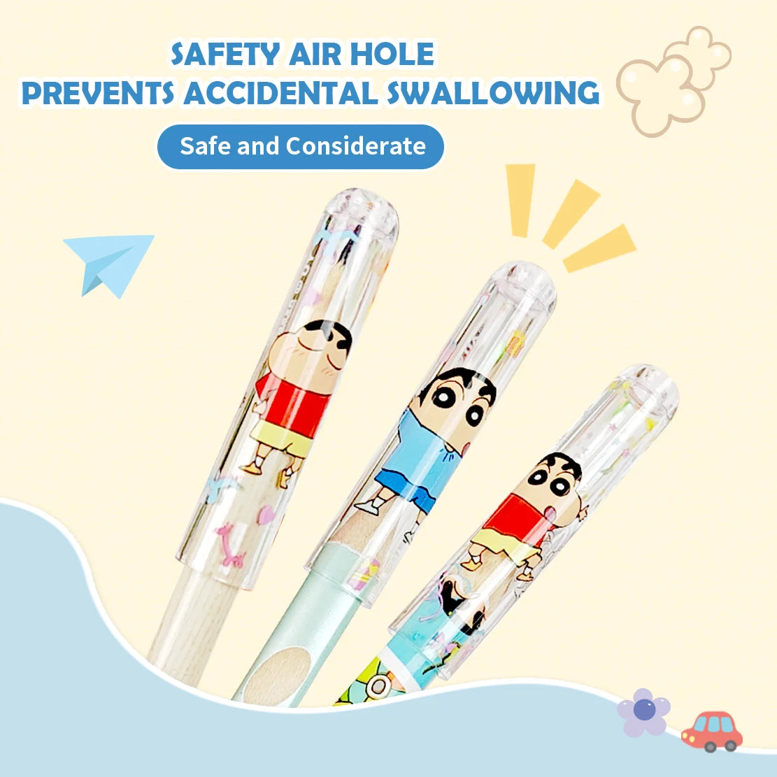 Crayon Shin-Chan 3D Pencil Cap Set