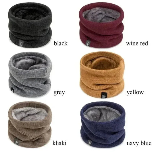 Fleece-Lined Knitted Neck Warmer