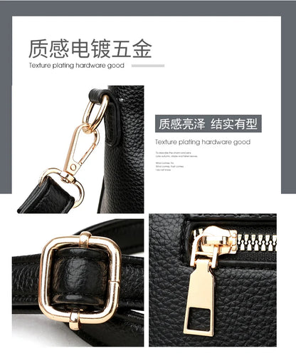 Large Capacity Leather Crossbody Handbag for Women