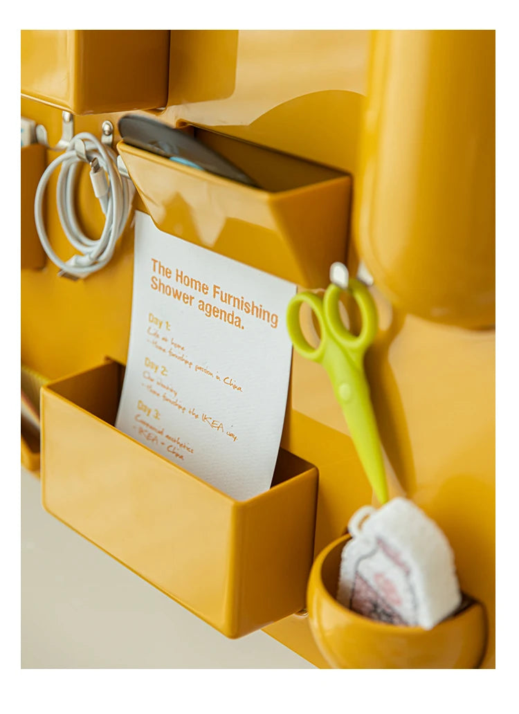 Wall-Mounted Modular Storage Organiser Board