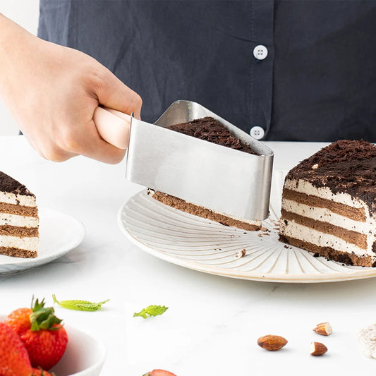 Stainless Steel Cake Slicer with Anti-Slip Handle