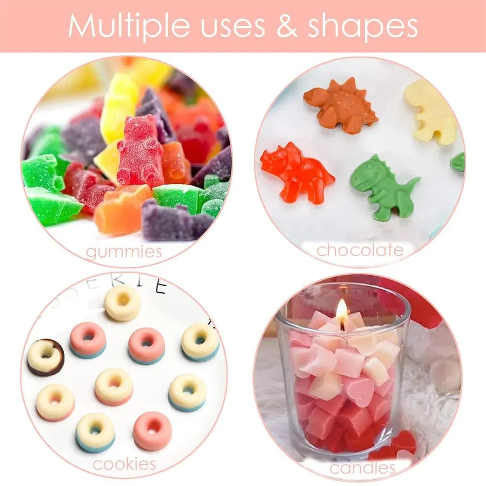 7Pcs/Set Gummy Bear Silicone Molds