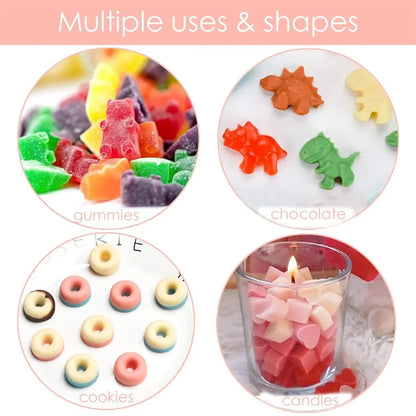 7Pcs/Set Gummy Bear Silicone Molds