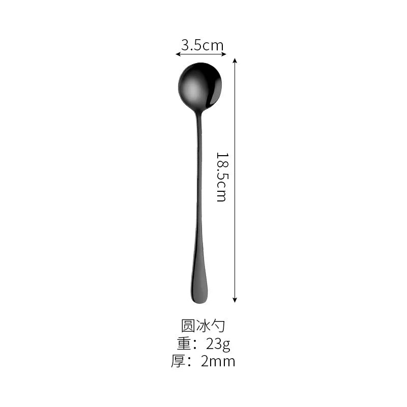 Black Stainless Steel Cutlery Set
