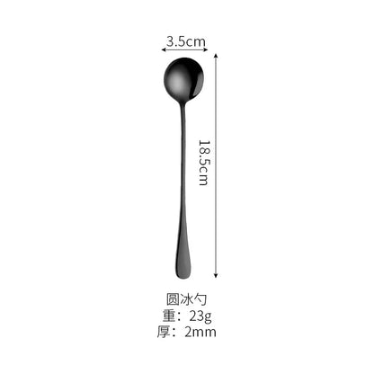 Black Stainless Steel Cutlery Set