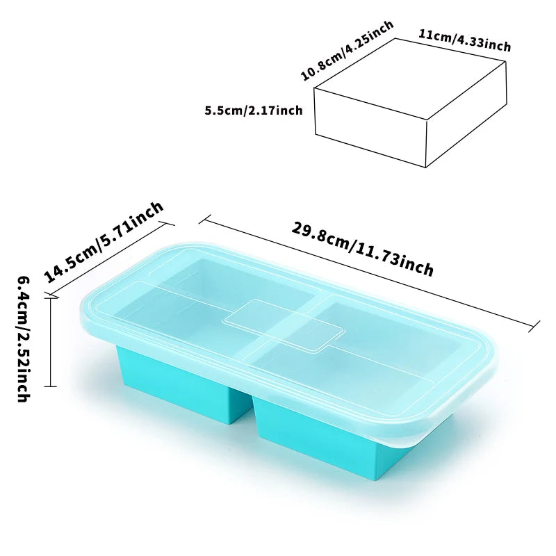 Silicone Freezer Meal Preparation  Molds