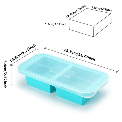 Silicone Freezer Meal Preparation  Molds