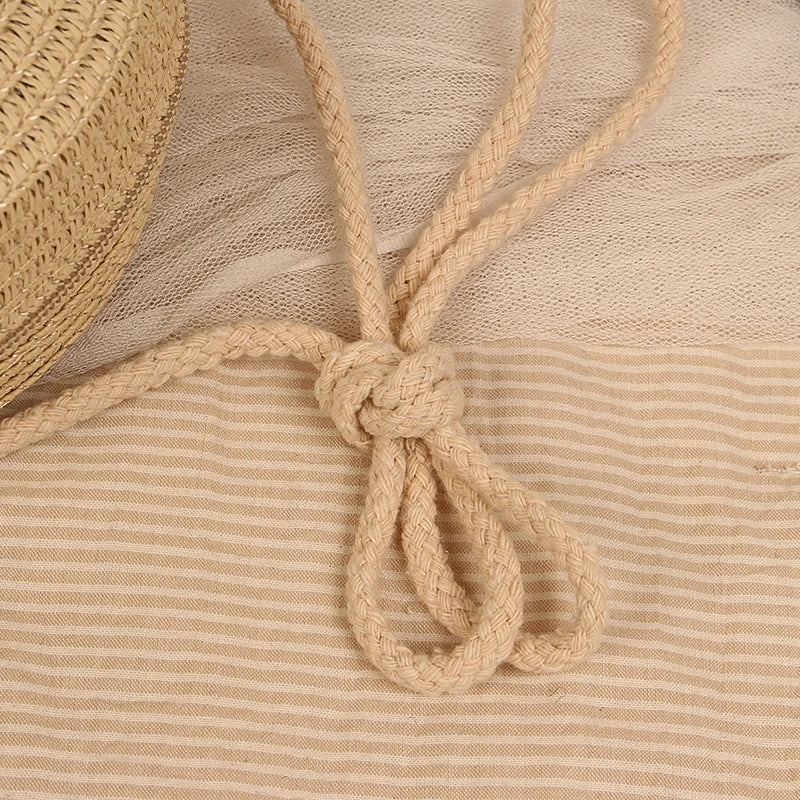 Handwoven Round Straw Crossbody Bag
