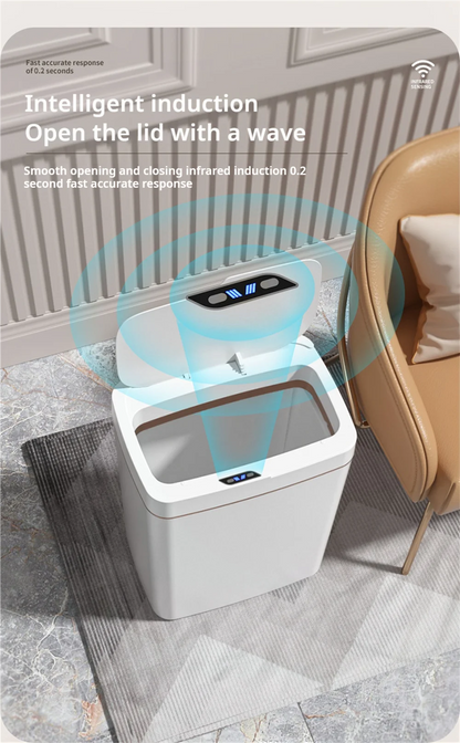Smart Bathroom Trash Can 15L