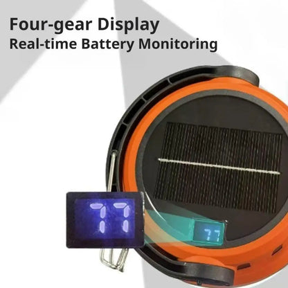 Solar Rechargeable Camping Lantern with Hanging Hook