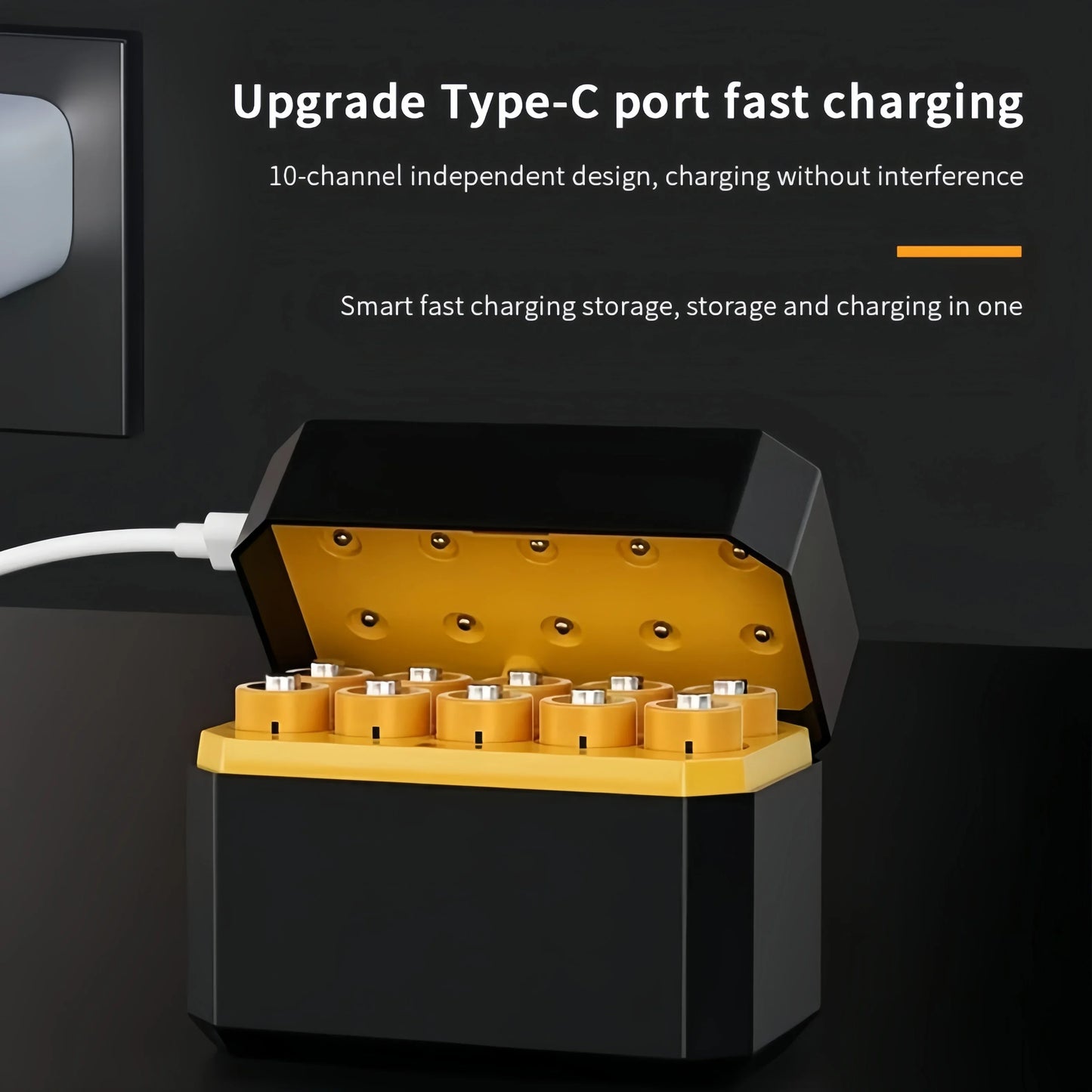 10-Slot Lithium Battery Charging Station