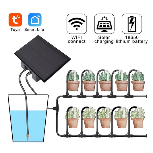 Tuya WiFi Solar Irrigation Timer Kit