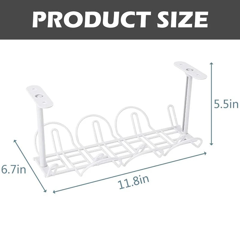 Under Desk Cable Management Tray