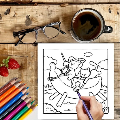 Cutie Pet Adult Colouring Book