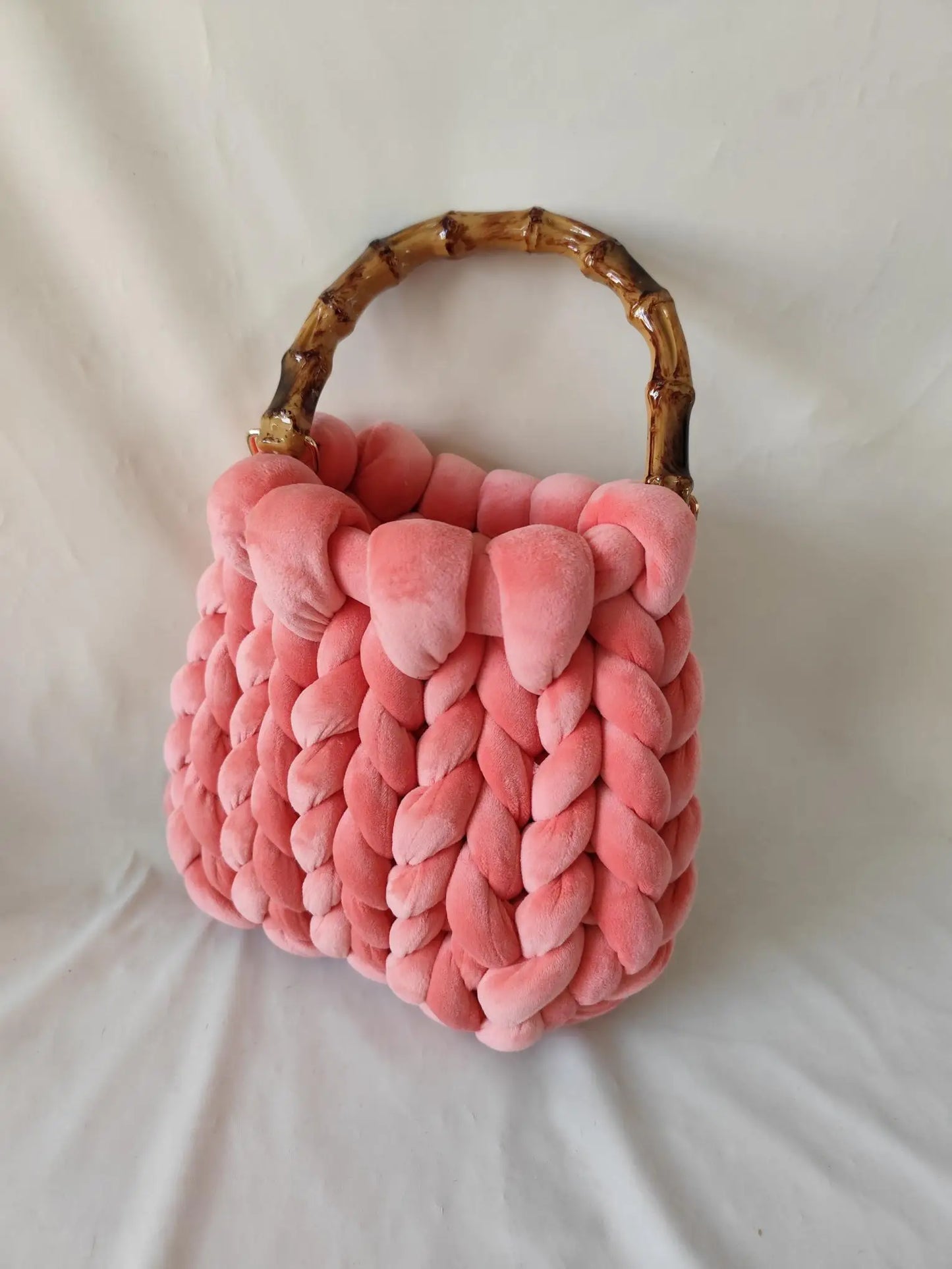 Chunky Knit Bucket Handbag