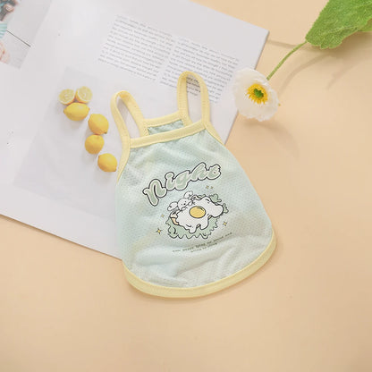 Lightweight Ice-Silk Feel Sleeveless Pet Shirt