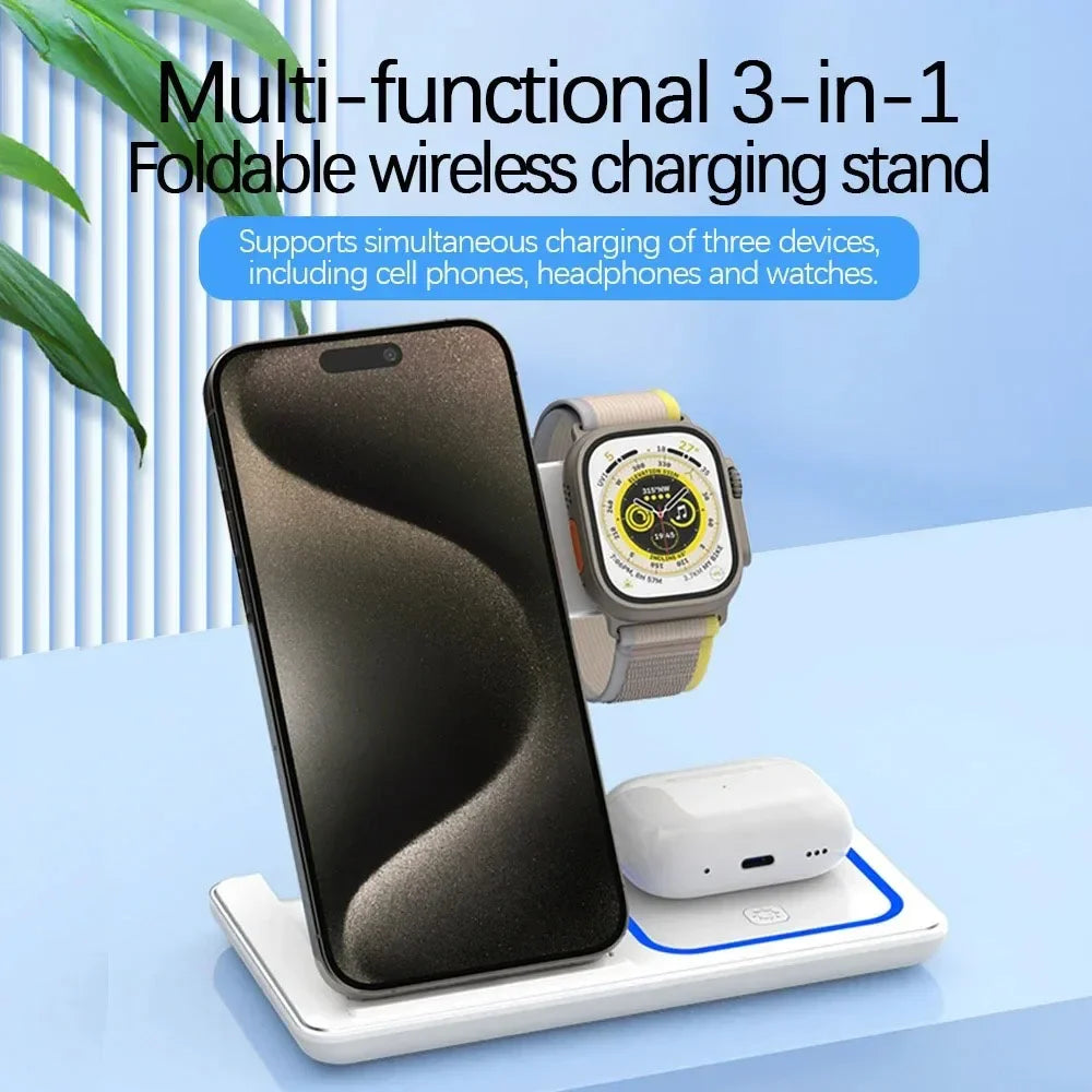 3-in-1 Foldable Wireless Charging Station