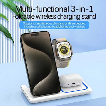 3-in-1 Foldable Wireless Charging Station