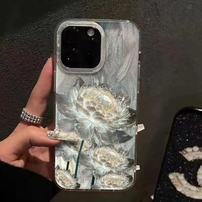 Golden Lotus Feather iPhone Case