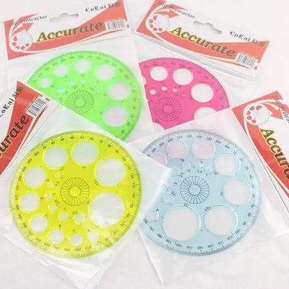 Geometric Circle Drawing Template Ruler