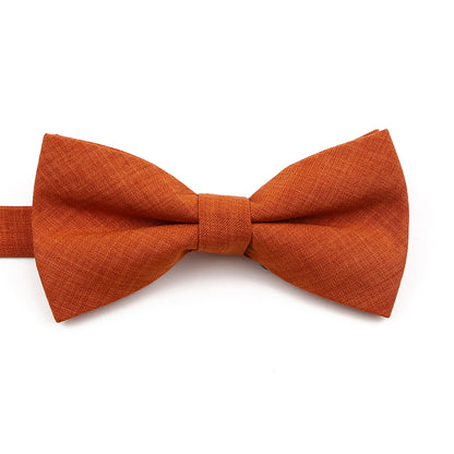 High Quality Mens Solid Color Bowtie Set