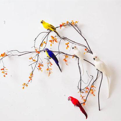Realistic Artificial Parrot Ornament