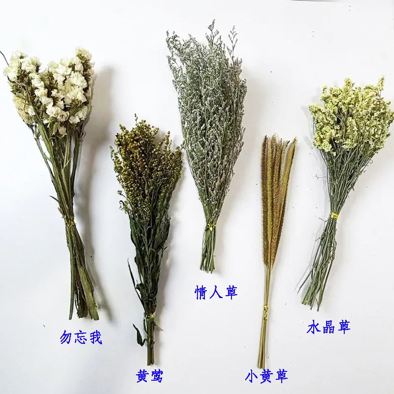 Natural Dried Flower Habitat Decor for Small Pets