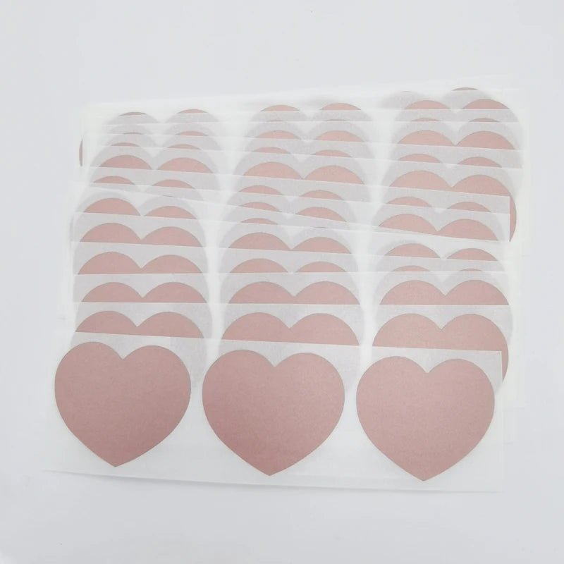 Heart-Shaped Scratch Off Labels – Gold, Silver & Rose Gold DIY Stickers