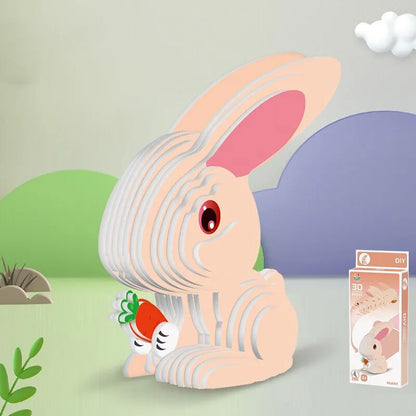 Kids 3D Paper Animal Puzzle
