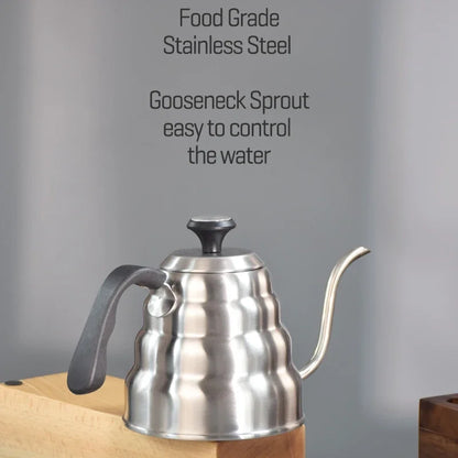 Gooseneck Coffee Kettle with Built-In Thermometer – 1L & 1.2L