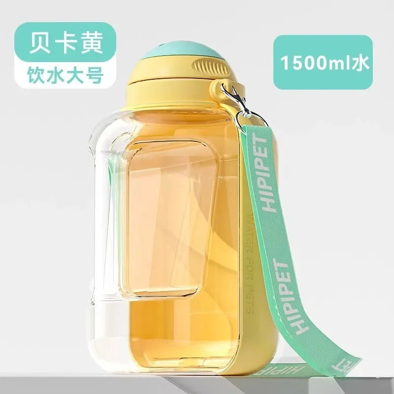 2-in-1 Portable Dog Water Bottle & Food Container
