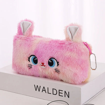 Gradient Kitten Plush Pencil Case